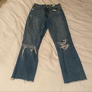 Abercrombie Curve Love “The Ankle Straight Ultra High Rise” Jean